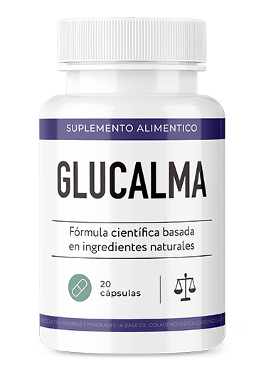 Frasco de Glucalma con banabá, canela de Ceilán, melón amargo y cromo — apoyo nutricional